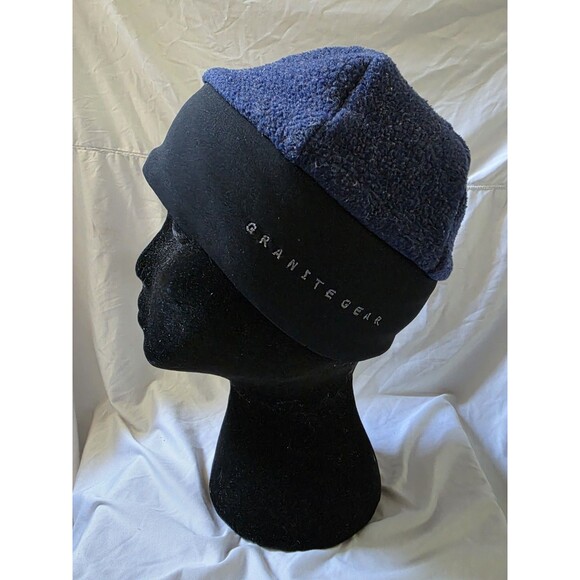 Vintage 90s Granite Gear Fleece Hat Rare USA Made Spell Out Logo Unisex Small - Picture 2 of 7